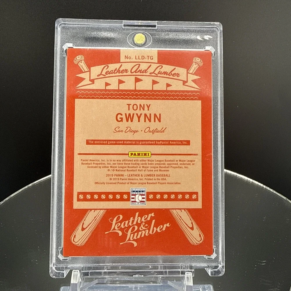 2019 Panini Leather & Lumber and Dual Bats /199 Tony Gwynn #LLD-TG HOF